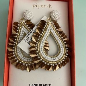 Piper K handmade earrings NWT